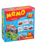 Игра Мемо (30 фишек) + ПАЗЛЫ (24 элемента). ТРАНСПОРТ (Арт. МП-0370) другой стандарт - 0