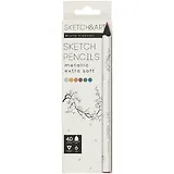 Карандаши цветные 6цв "SKETCH&ART"  Металлик, утолщенные, грифель 4мм, к/к, Bruno Visconti