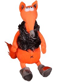 Игрушка мягкая, MaxiToys, Хитрый  Лис & Valenki, 26см