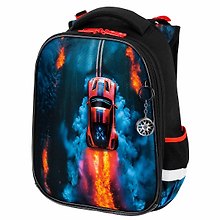 Ранец «Foggy car» с брелоком, 3D, 2 отделения, 38×29×16 см, Brauberg
