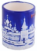 Кружка Кострома цв.синий (фарфор)(300мл) - 2