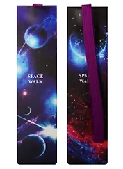 Закладка с резинкой Космос (синий)