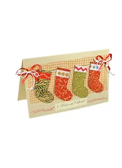 Открытки ручной работы дизайн №12 Новогодний "Выжидания подарков" 00008761 (Нот)