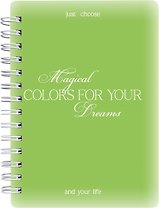 Записная книжка А6 120л кл. "Bright", зеленый, карт.обл., спираль, микротекстурирование, ламинация