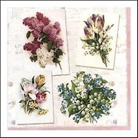 Салфетки Maki бум. сервиров. Букеты (SLОG005601) (33х33) (20шт) (3сл)
