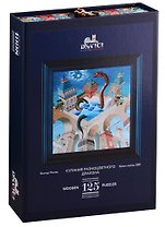 Пазл деревянный Купание разноцветного дракона DaVICI 125 элементов