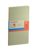 Записная книжка А6+ 56л в точку "Chapter" Slim светло-зеленая, Moleskine