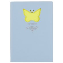 Записная книжка «Butterfly» А6+, 80 листов в линейку, голубая, Paper Art