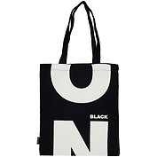 Сумка-шоппер On black черная, текстиль 40см.*35см.