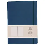 Книга для записей А4- 96л кл. "Joy Book. Морской залив" иск.кожа, тонир.блок, скругл.углы, ляссе, резинка