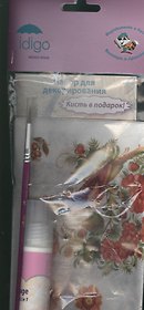 IDIGO набор для декупажа "Цветы и птицы в рыжих тонах" dd123set1