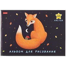 Альбом для рисования «Артзверушки» Hatber А4, 40 листов, скрепка, в ассортименте