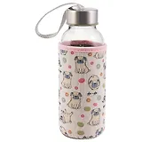 Бутылка в чехле с цветом Мопсы фр-фр (стекло) (300мл)(12-7599-BT181A732)