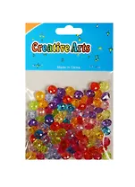 Набор бусин (20гр) граненные прозрачные (ассорти) (11-24067-L33)