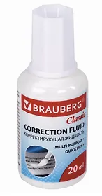Корректор 20мл "Classic" быстросохнущий, кисточка, BRAUBERG