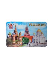 Магнит 3D Москва ХВБ-Спасская башня-ХХС (винил) (028-19K37)