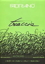 Альбом для рисования 21*29,7см 120л "Traccia" склейка, 60г/м2, ассорти, Fabriano 