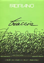 Альбом для рисования 21*29,7см 120л "Traccia" склейка, 60г/м2, ассорти, Fabriano 