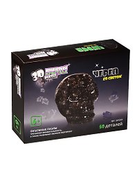 3D пазл «Череп» со светом, Crystal Puzzle
