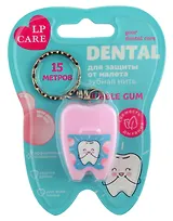 Нить зубная `LP CARE` DENTAL Bubble GUM 15 м