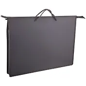 Папка на молнии А3 для бумаг пластик, с ручками, серая, Спейс