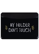Чехол для карточек горизонтальный My holder Don’t touch (черный) (ДКГ2018-06)