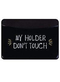 Чехол для карточек горизонтальный My holder Don’t touch (черный) (ДКГ2018-06)