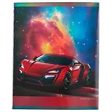 Тетрадь в клетку Unnika, "Блестящая скорость", 48 листов, в ассортименте