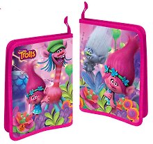 Папка для тетрадей «Trolls» А5, на молнии с трёх сторон, 1 отделение