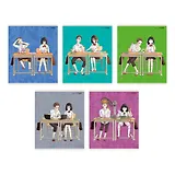 Тетрадь в клетку Listoff, "Соседи по парте (Эксклюзив)", 48 листов, в ассортименте