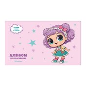 Альбом для рисования 20л А5 "Милашка" скрепка, мел.картон