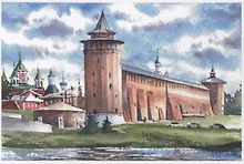 Открытка "Коломна. Маринкина башня"