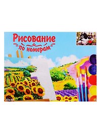 Набор для раскрашивания по номерам ТМ Рыжий Кот Холст Вислоухий щенок 30х40см Х-9102