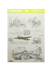 Рисовая бумага для декупажа «Travelling», А3, 25 г/м, Craft Premier