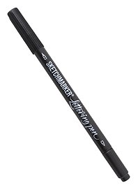 Ручка для леттеринга черная двухсторонняя, SKETCHMARKER