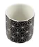 Кашпо Орнамент (черное) (керамика) (8х7) (12-06650-202306-106) - 1