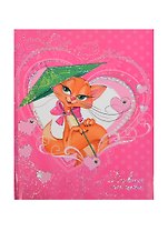 Дневник шк. "МИЛАЯ КОШЕЧКА" 7БЦ, поролон, стразы, тиснение цв.фольгой, глянц.ламинация, универс.шпаргалка, Феникс