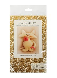 Набор для изгот. текстильной игрушки Cat`s Story (C006) (14см) (14+) (Ваниль) (упаковка)