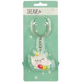 Брелок Котик-единорог Dreams & Kisses (ПВХ) (3,5 см) (12-Benjia-DK-256) - 1