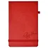 Книга для записей А5 96л лин. "ПАПИР КРАСНЫЙ" кожзам, тв.переплет - 0