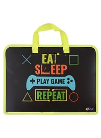 Папка для тетрадей «Game repeat» А4, пластик, на молнии, Оникс