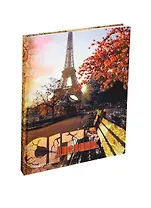 Дневник ср. и ст.кл. 40л "Осень в Париже" 7БЦ, глиттер, Атберг