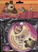 Маша и медведь. Животные. Книги с бусинами погремушками