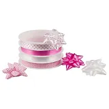 Набор для упаковки "Розовый микс" 4 ленты (3м), 4 банта