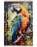 Алмазное панно на подвесе. Экзотический попугай. 30х50 см. - 0