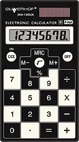 Калькулятор 08 разрядный карманный School SHA-130SCK Slim черн./бел., Silwerhof