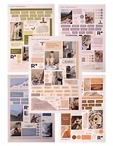 Набор стикеров "Натуральные" (5 листов)