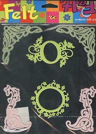 Рамки и уголки на клеевой основе (RH-094) (набор для творчества из фетра)