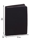 Ежедневник недатированный «Soft Touch» А6, чёрный, 136 листов, экокожа, Listoff - 2