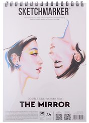 Скетчбук А4 30л "SKETCHMARKER THE MIRROR", 220г/м2, спираль